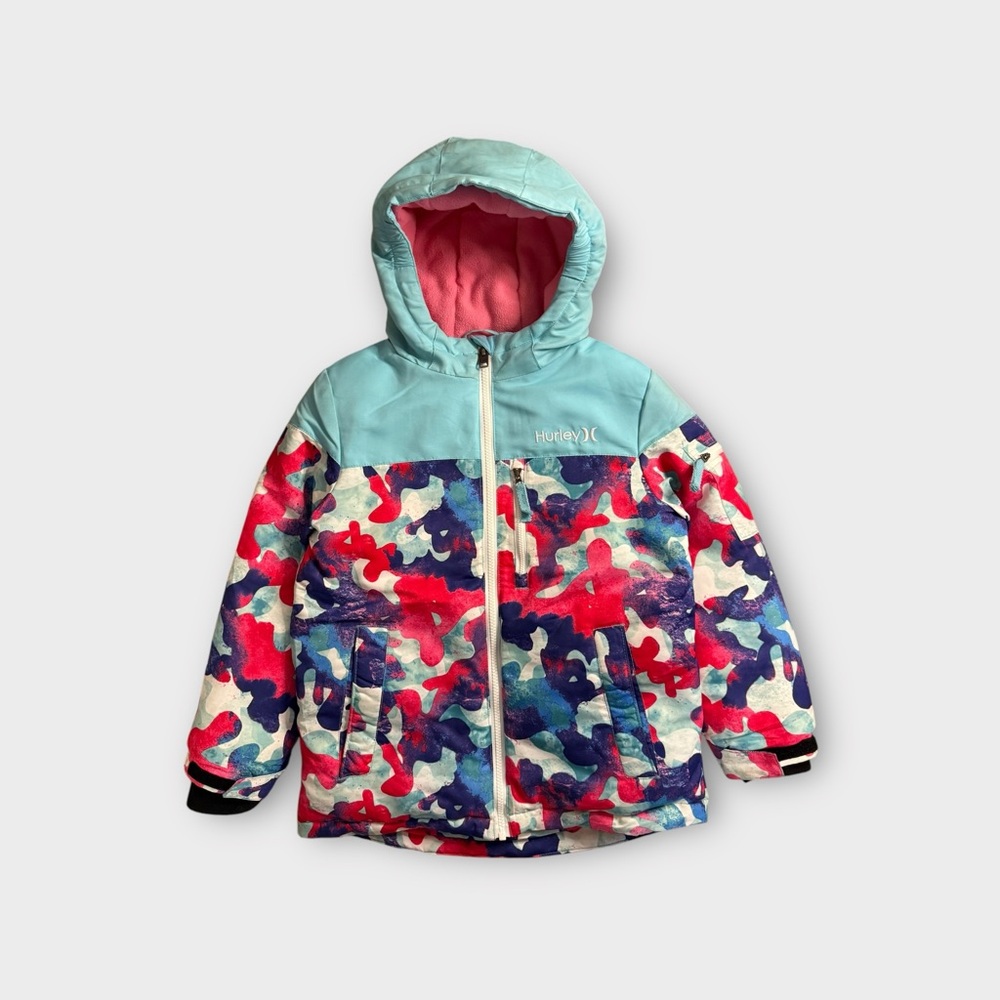 Hurley Pink & Blue Powder Snow Jacket